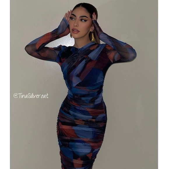 BLOGGER'S FAVE! Zara 2 Pc Printed Tulle Skirt And Top NWT - Picture 4 of 17